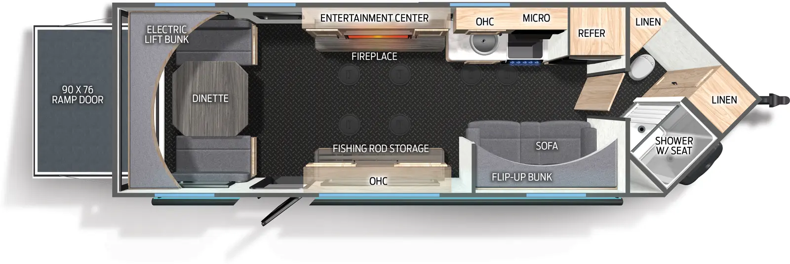 Grey Wolf 21GPTH Floorplan